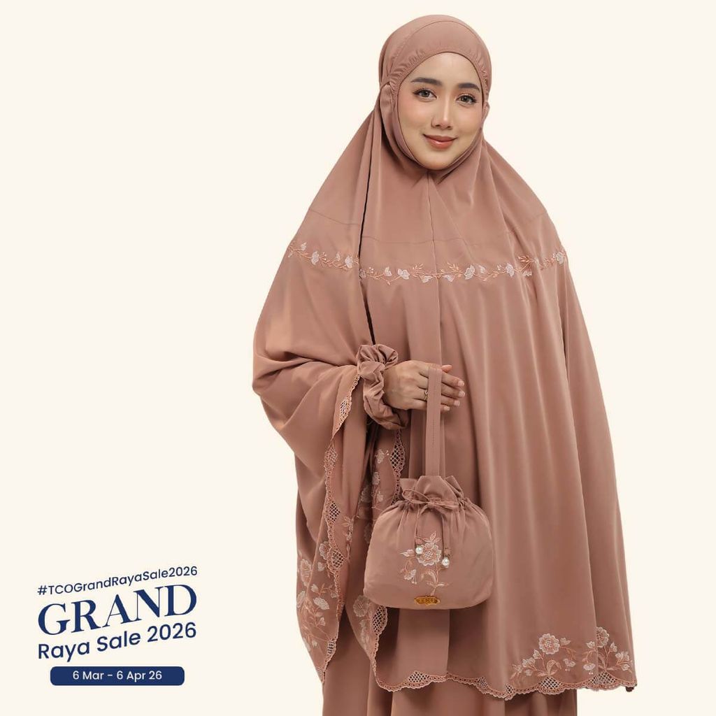 01_Telekung TCO Windy Luxe Burnt Brick