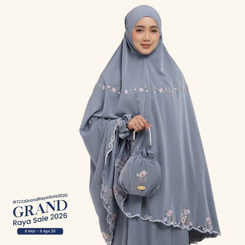 03_Telekung TCO Blossom Luxe Icy Gray