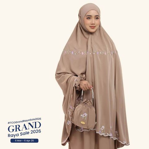 02_Telekung TCO Blossom Luxe Coco Mocha