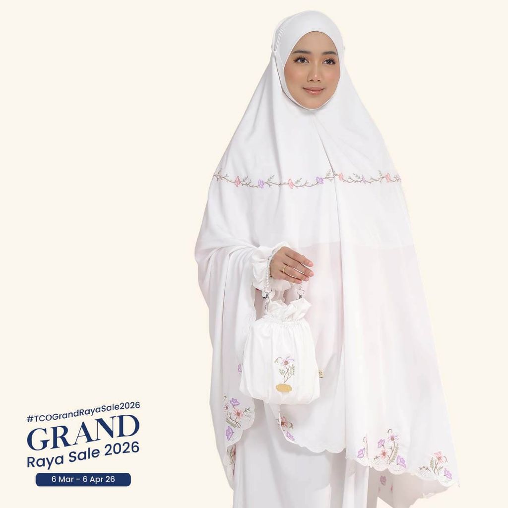 06_Telekung TCO Blossom Luxe Off White