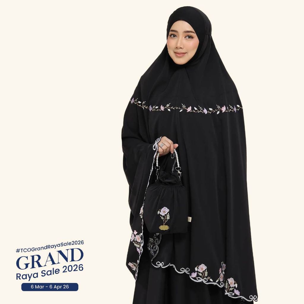 04_Telekung TCO Blossom Luxe Jet Black