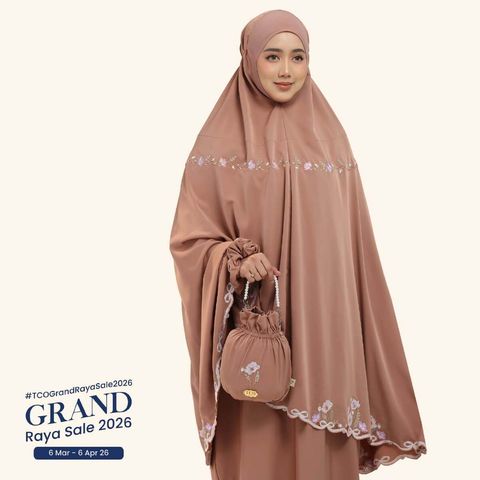 01_Telekung TCO Blossom Luxe Burnt Brick