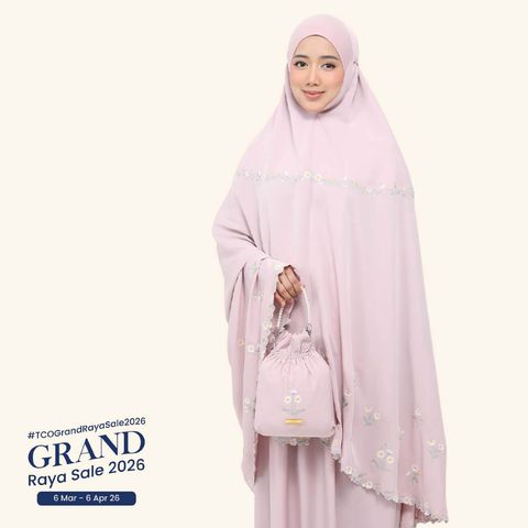 07_Telekung TCO Daisy Luxe Dusty Rose