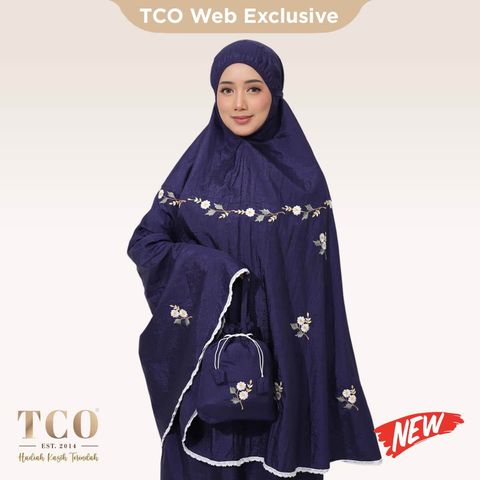 01_Telekung TCO Travel Daizie Navy Blue New