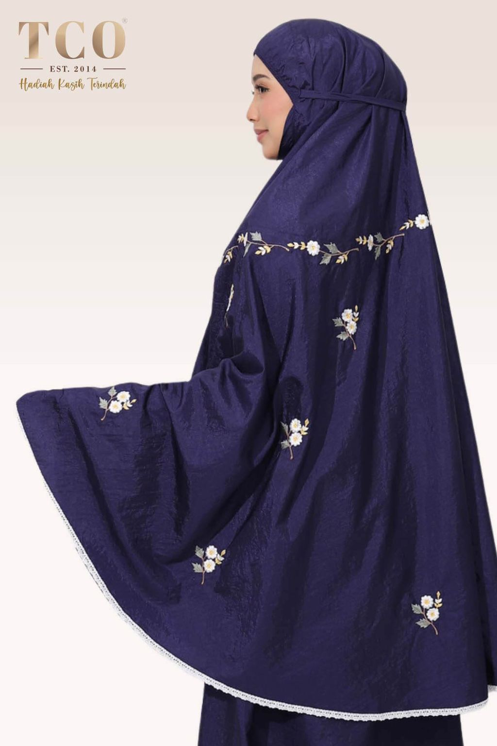 03_Telekung TCO Travel Daizie Navy Blue