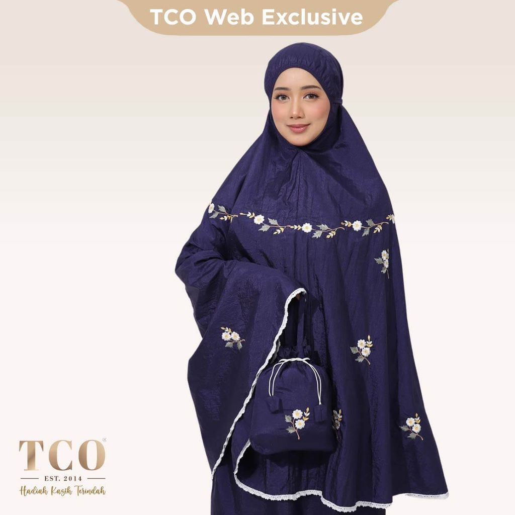 01_Telekung TCO Travel Daizie Navy Blue