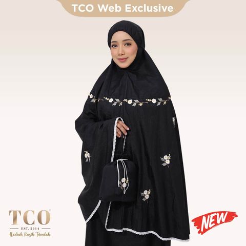 01_Telekung TCO Travel Daizie Black New