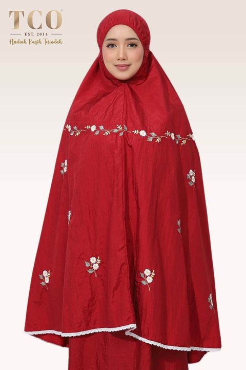 02_Telekung TCO Travel Daizie Maroon Red