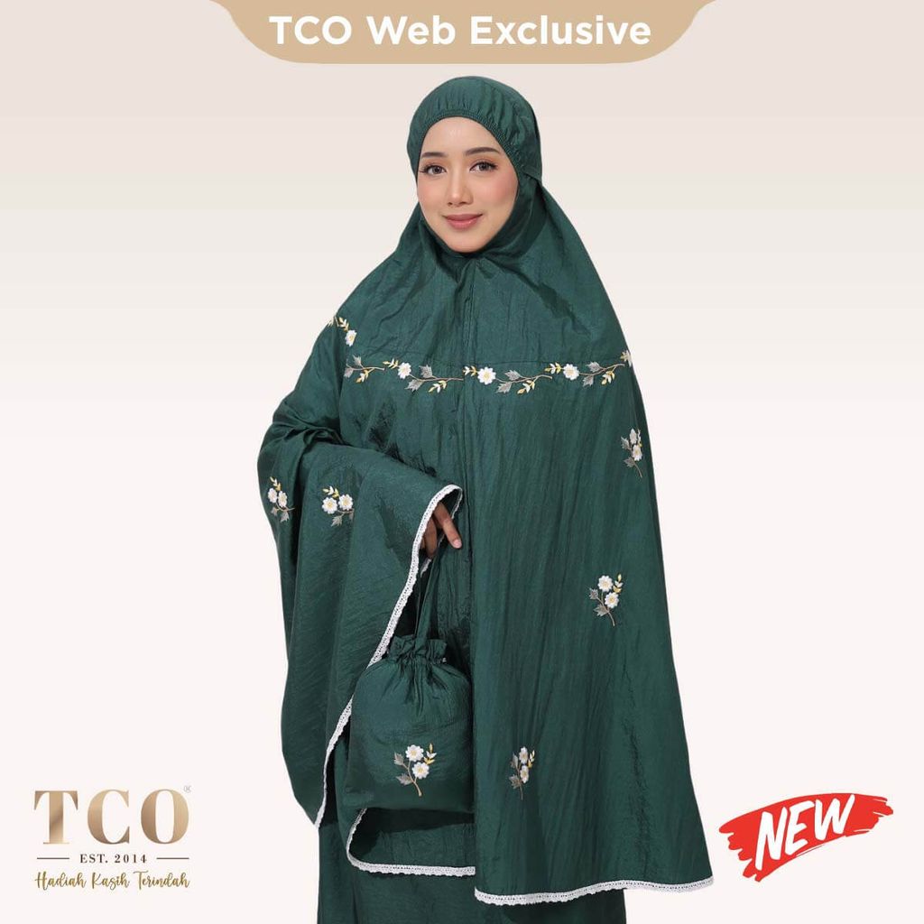 01_Telekung TCO Travel Daizie Emerald Green New