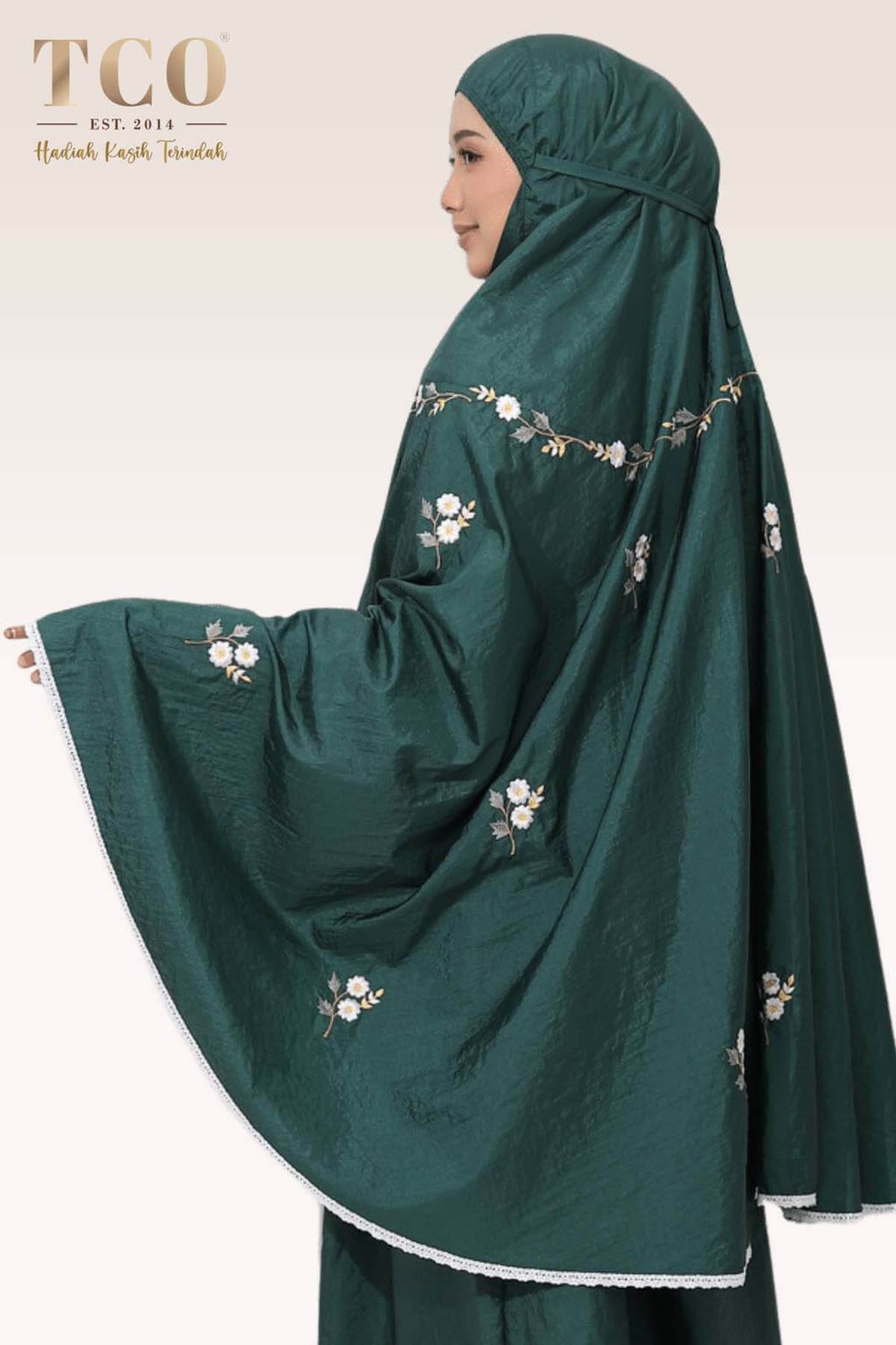 03_Telekung TCO Travel Daizie Emerald Green