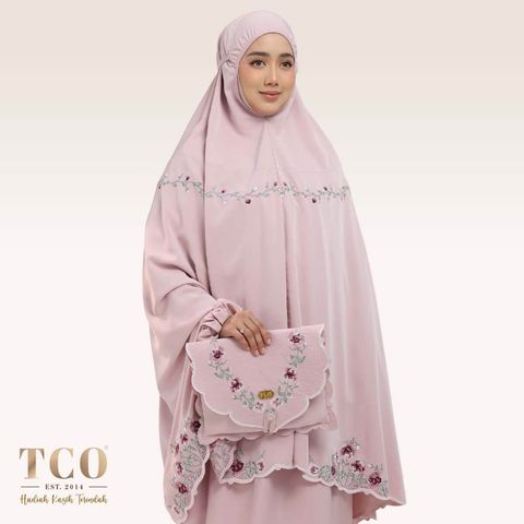 01_Telekung TCO Mekar Luxe Dusty Rose