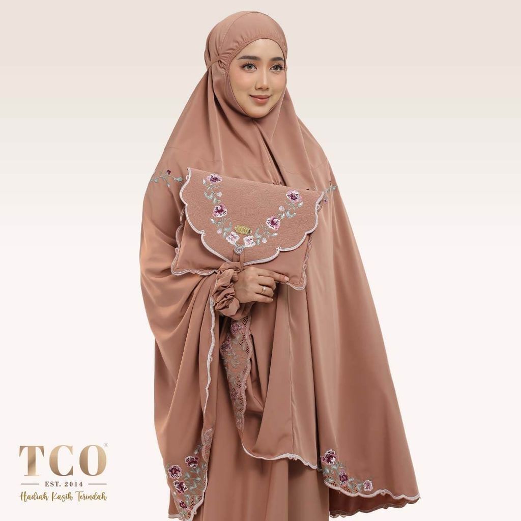 01_Telekung TCO Mekar Luxe Burnt Brick