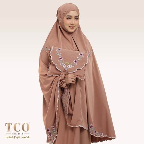 01_Telekung TCO Mekar Luxe Burnt Brick