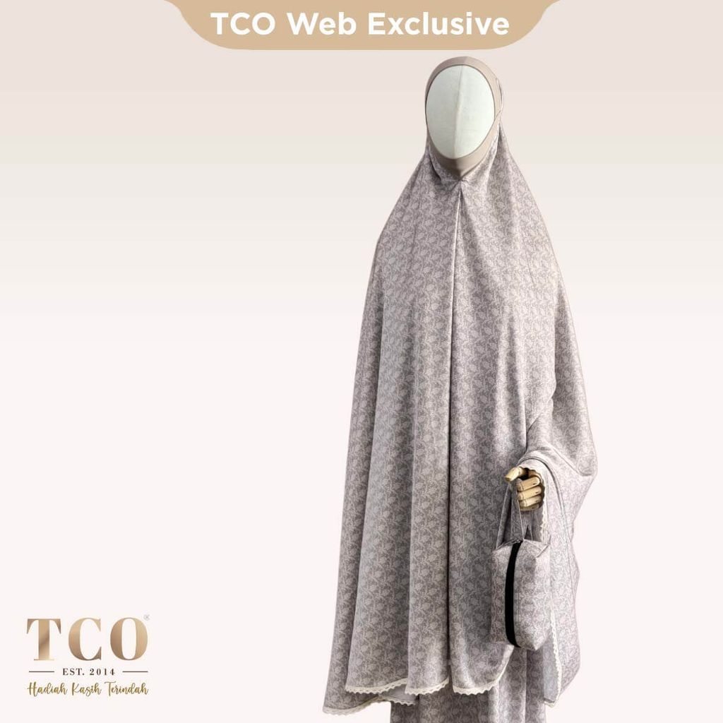 01_Telekung TCO Travel Ezi Damask Brown