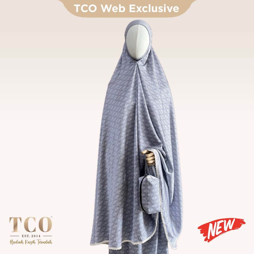 01_Telekung TCO Travel Ezi Damask Gray New