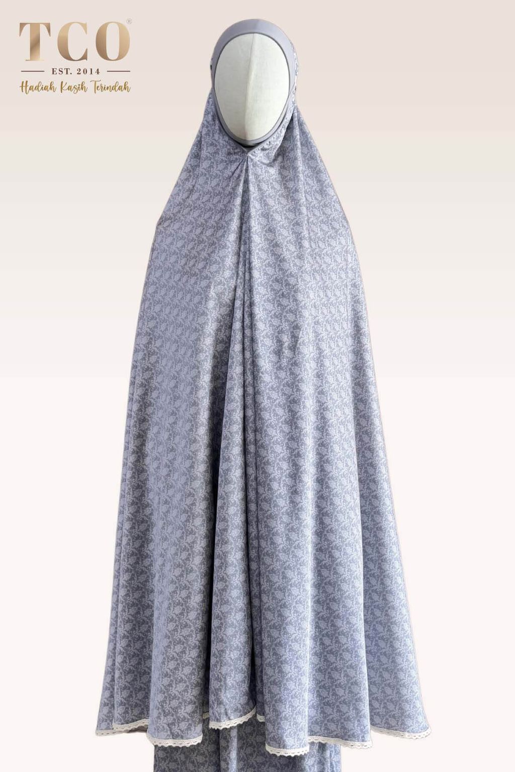 02_Telekung TCO Travel Ezi Damask Gray