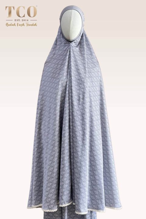 02_Telekung TCO Travel Ezi Damask Gray