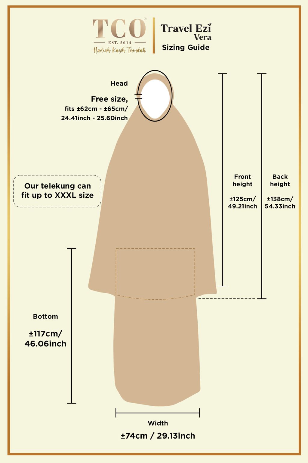 Telekung Travel Ezi Vera by TCO - Sizing Guide (1)