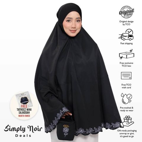 01_Nawa Mini Telekung TCO Black