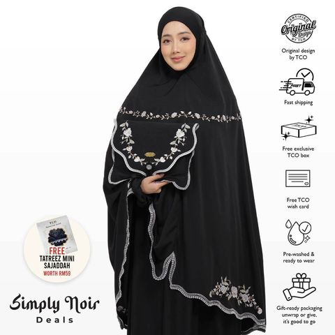 02_Telekung TCO Kameela Luxe Jet Black