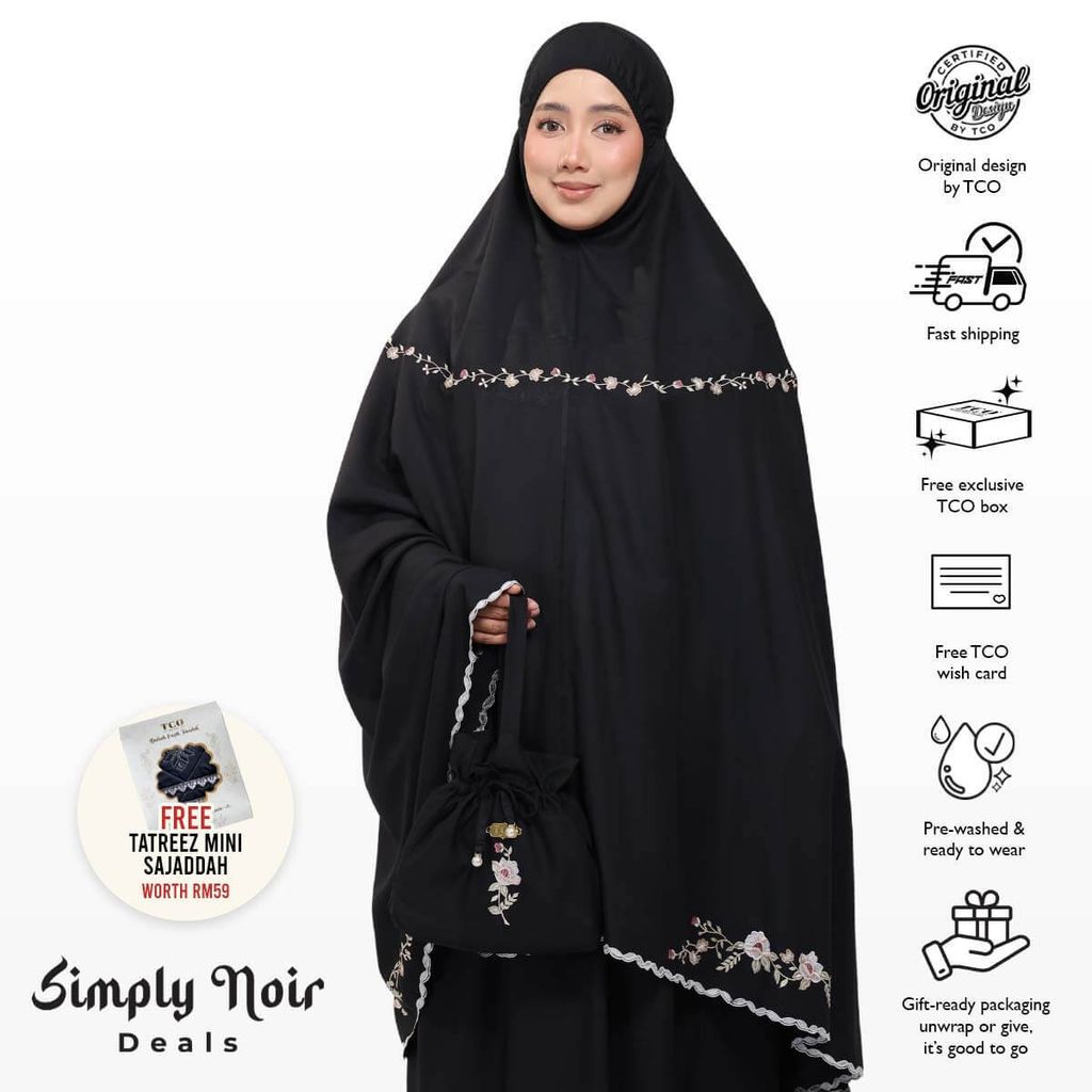 11_Telekung TCO Pearl Windra Classic Black