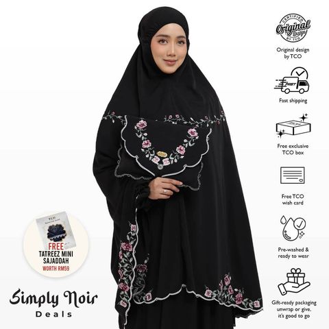 06_Telekung TCO Mekar Luxe Jet Black