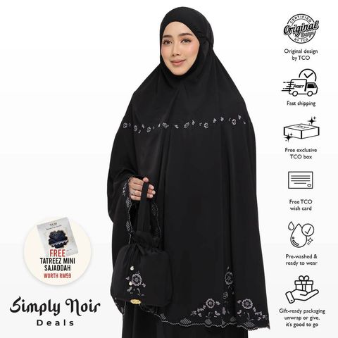 03_Telekung TCO Windy Luxe Jet Black