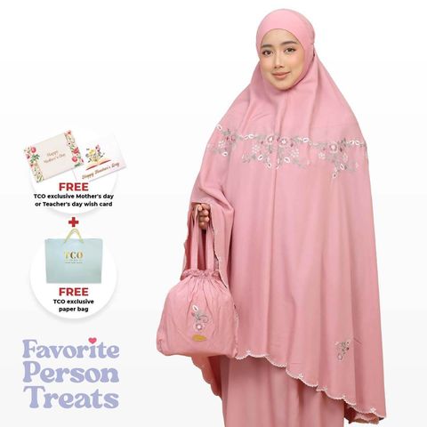 04_Telekung TCO Pearl Ratna Pastel Rose
