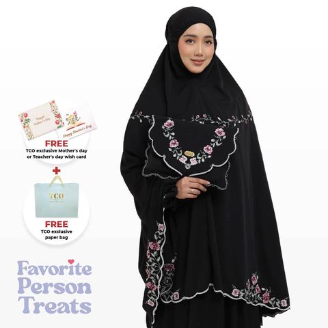 04_Telekung TCO Mekar Luxe Jet Black