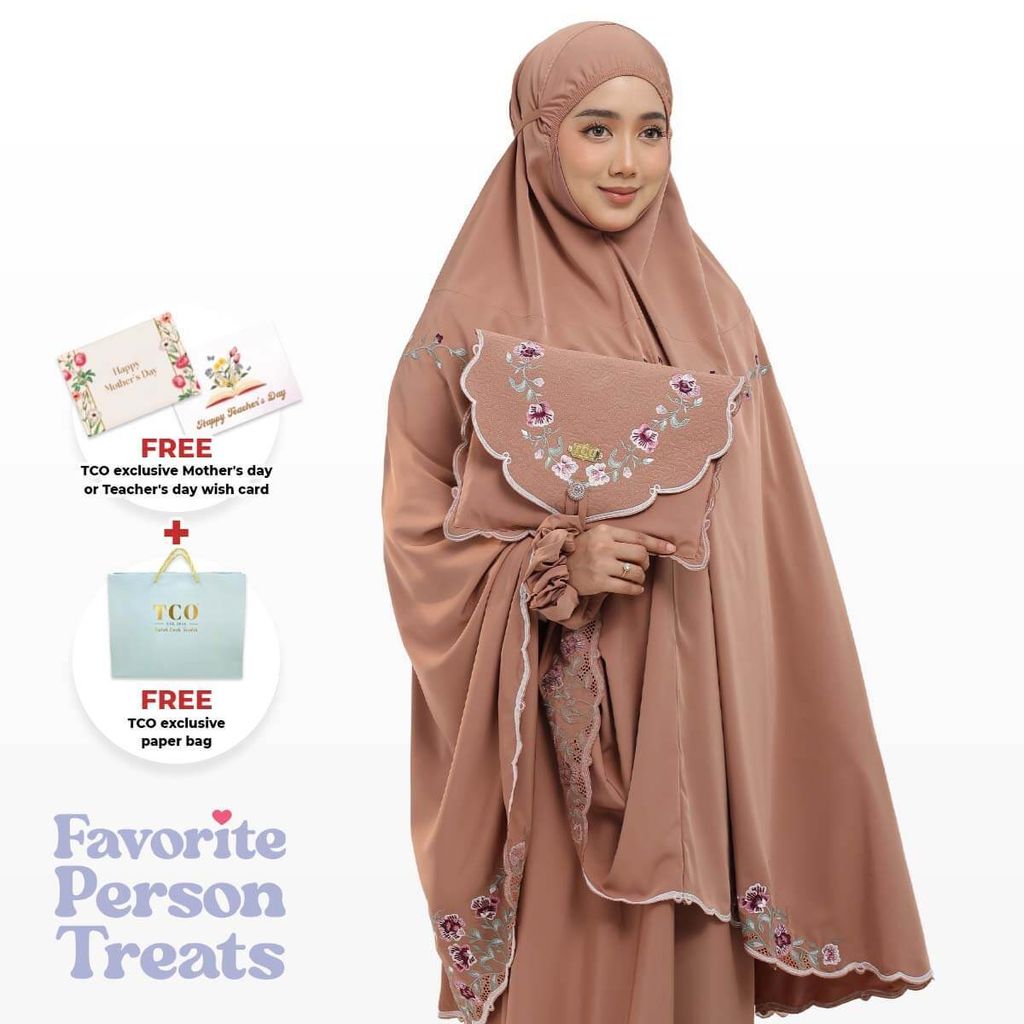 07_Telekung TCO Mekar Luxe Burnt Brick