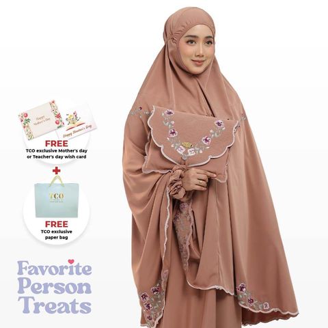 07_Telekung TCO Mekar Luxe Burnt Brick