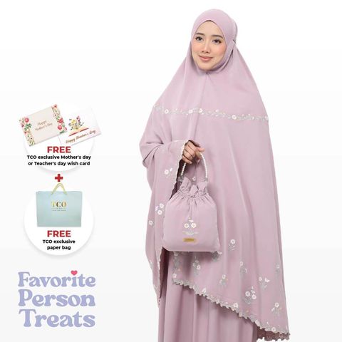 06_Telekung TCO Daisy Luxe Dusty Mauve