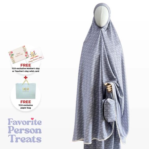 01_Telekung TCO Travel Ezi Damask Gray