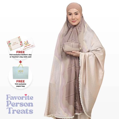 02_Telekung TCO Travel Ezi Linea Sandy Brown