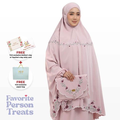 02_Telekung TCO Mekar Luxe Dusty Rose