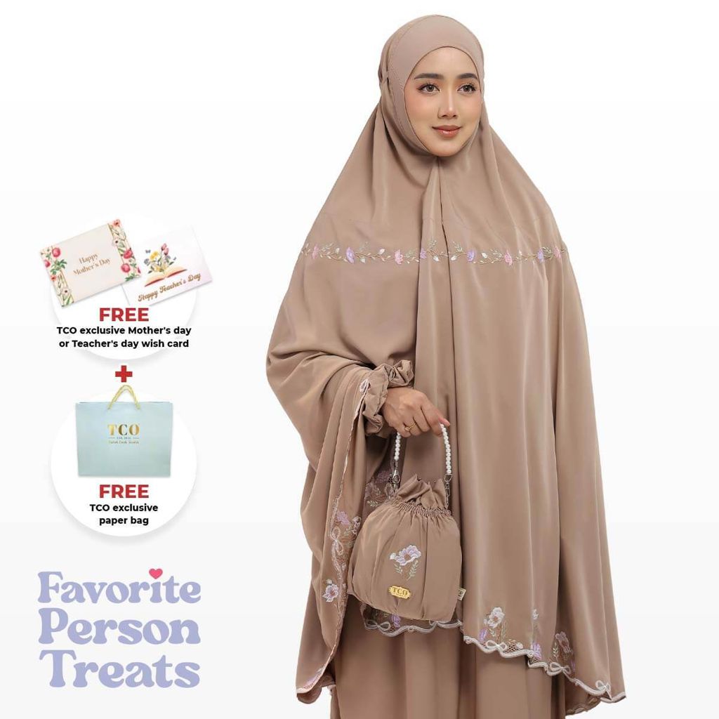 02_Telekung TCO Blossom Luxe Coco Mocha