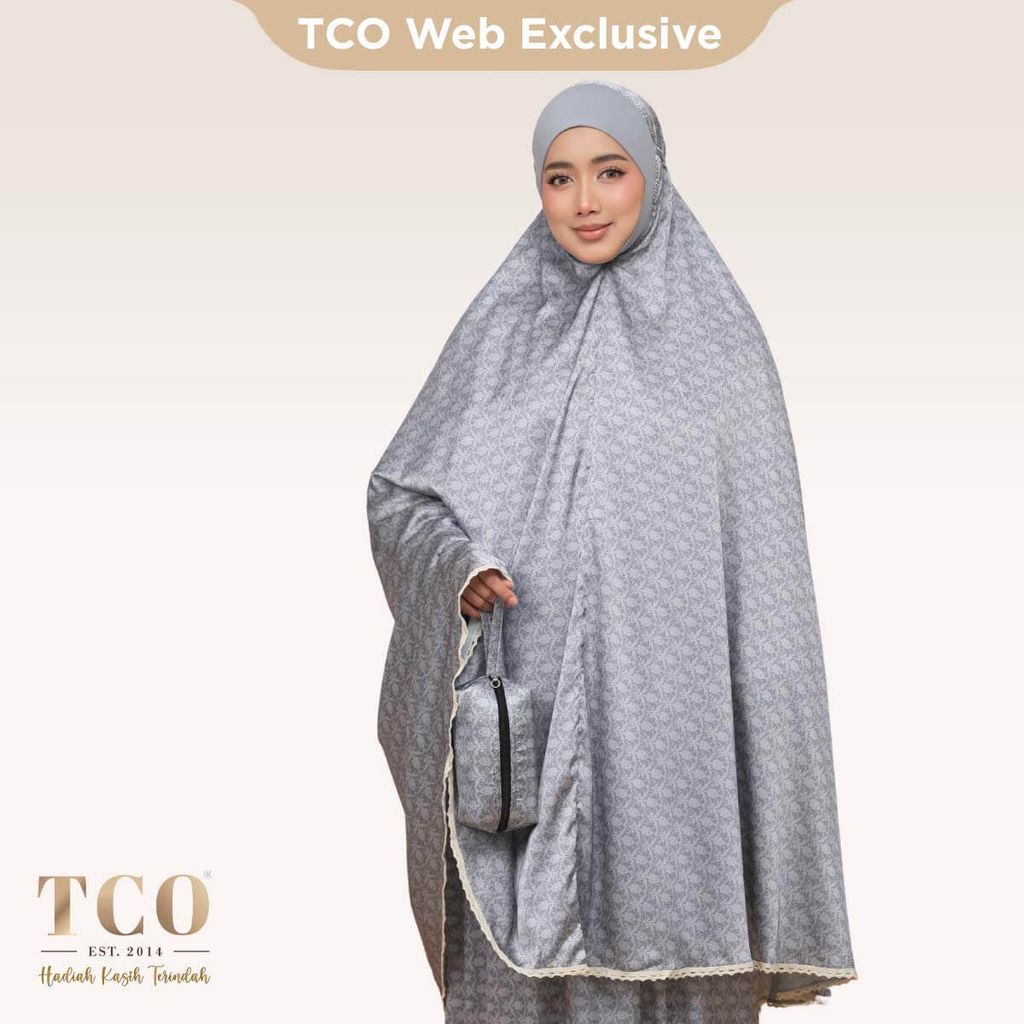 01_Telekung TCO Travel Ezi Damask Gray