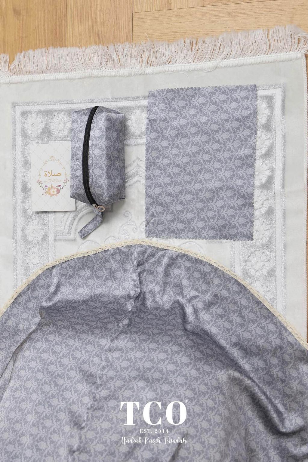 07_Telekung TCO Travel Ezi Damask Gray
