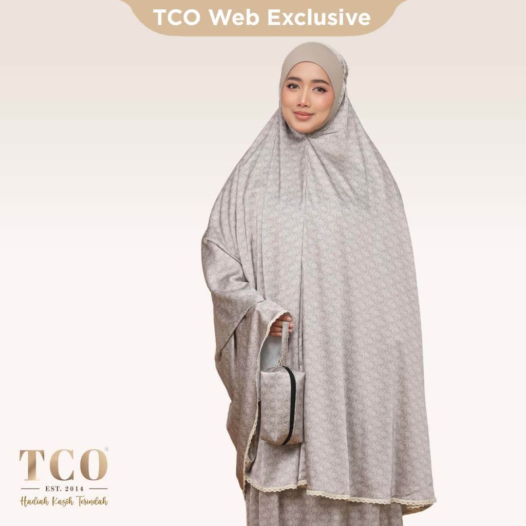 01_Telekung TCO Travel Ezi Damask Brown