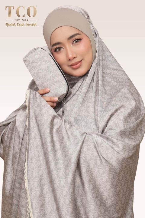02_Telekung TCO Travel Ezi Damask Brown