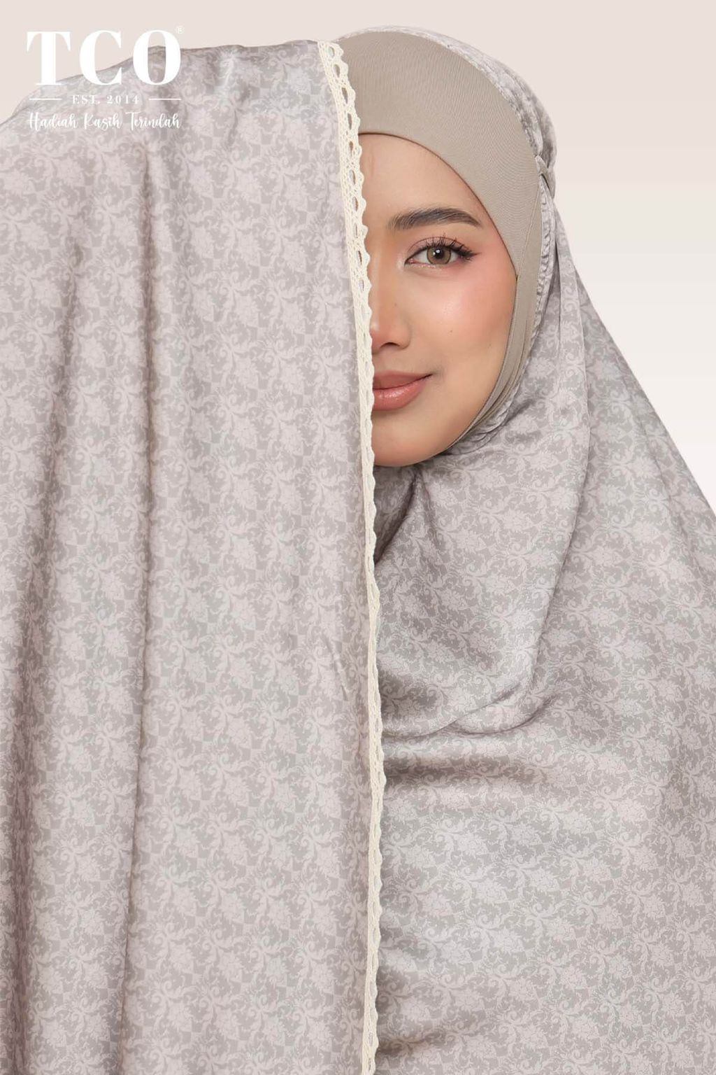05_Telekung TCO Travel Ezi Damask Brown