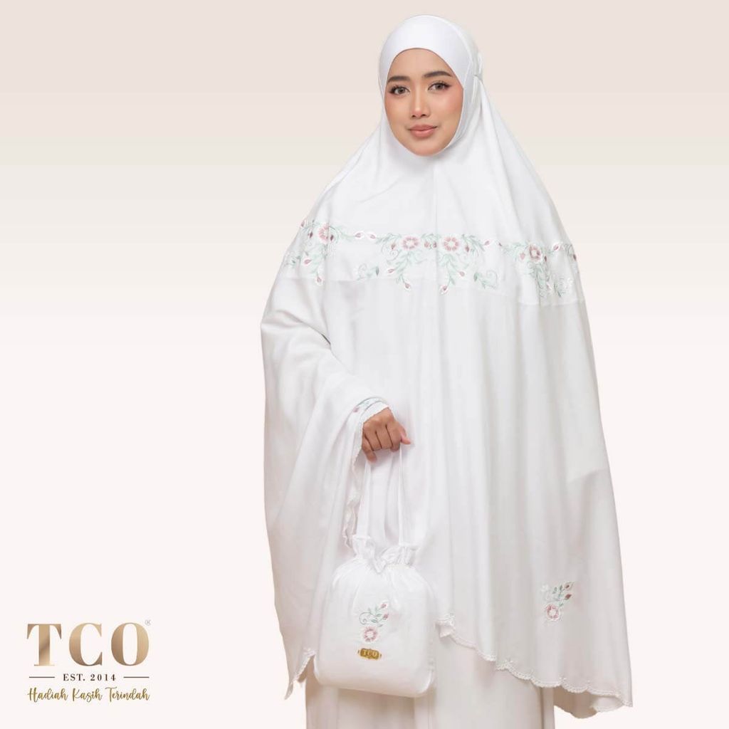01_Telekung TCO Pearl Ratna Snow White