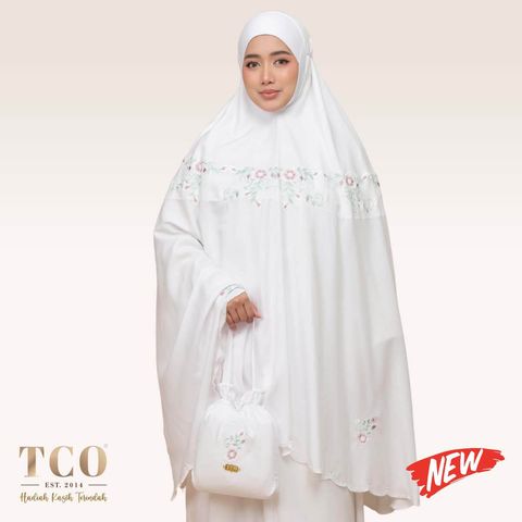 01_Telekung TCO Pearl Ratna Snow White New