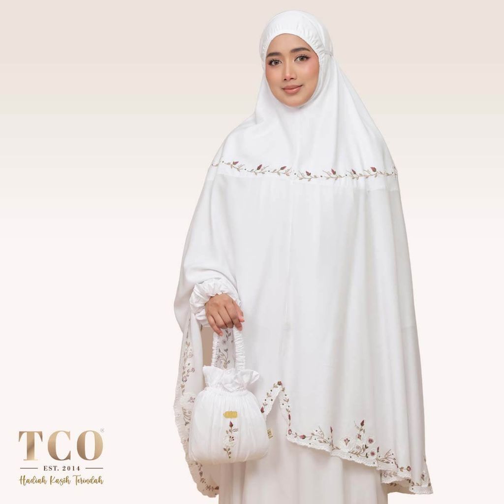 01_Telekung TCO Pearl Yasmine Snow White