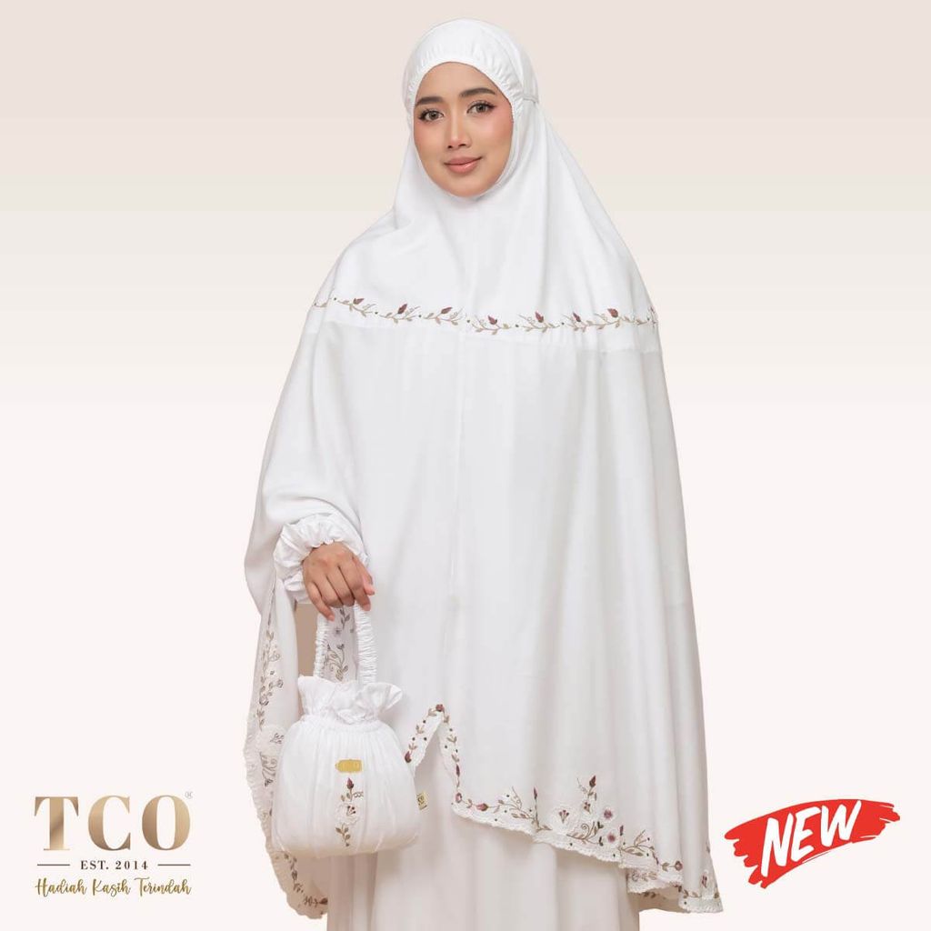 01_Telekung TCO Pearl Yasmine Snow White New