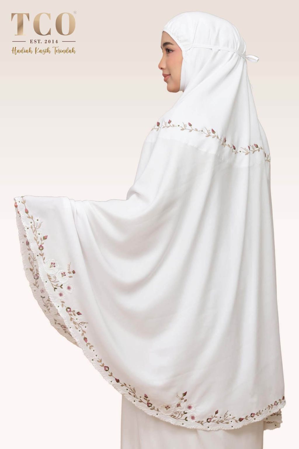 03_Telekung TCO Pearl Yasmine Snow White