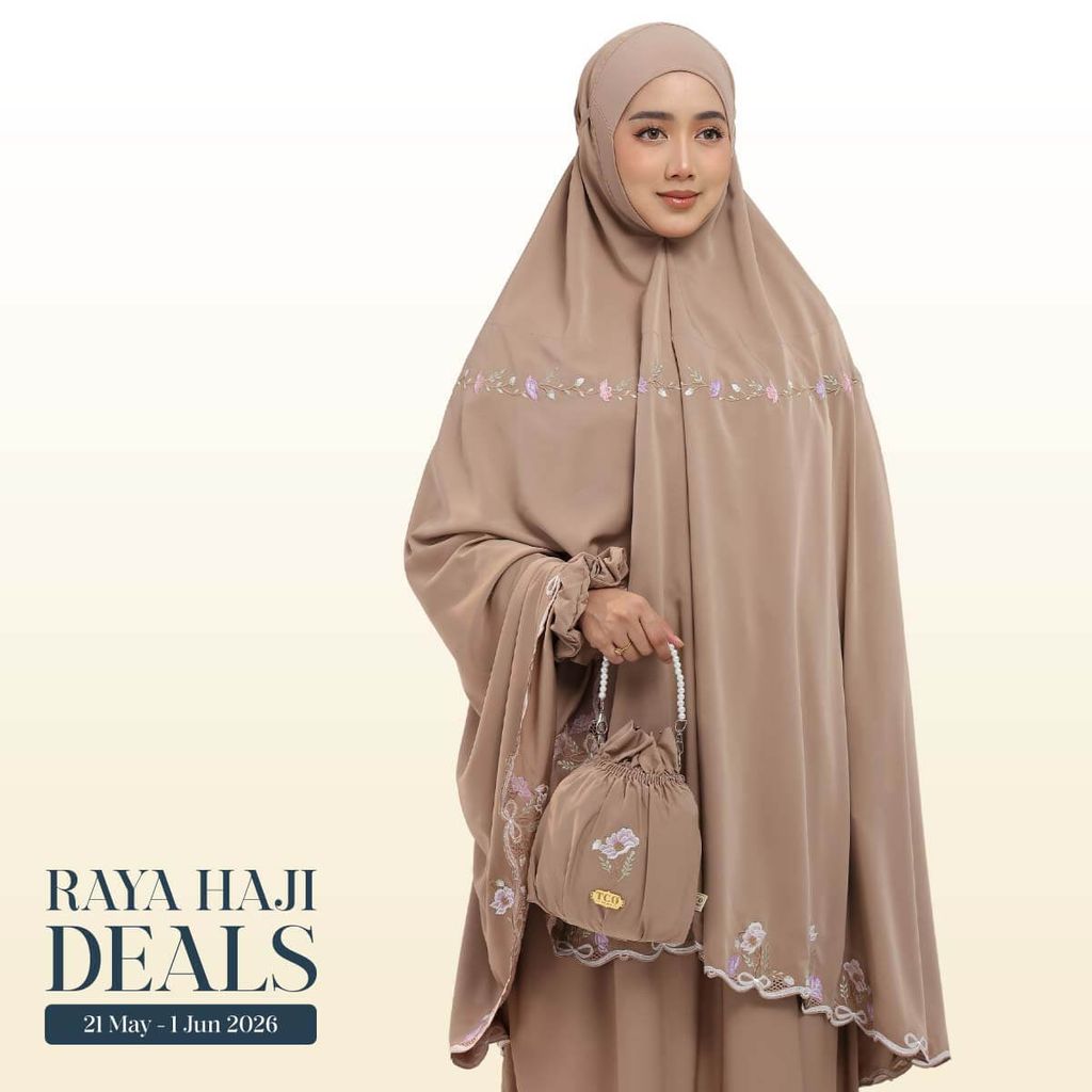 04_Telekung TCO Blossom Luxe Coco Mocha