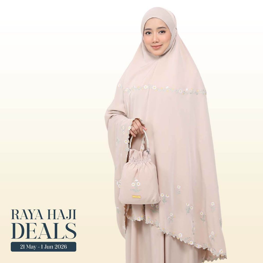 05_Telekung TCO Daisy Luxe Almondy Latte