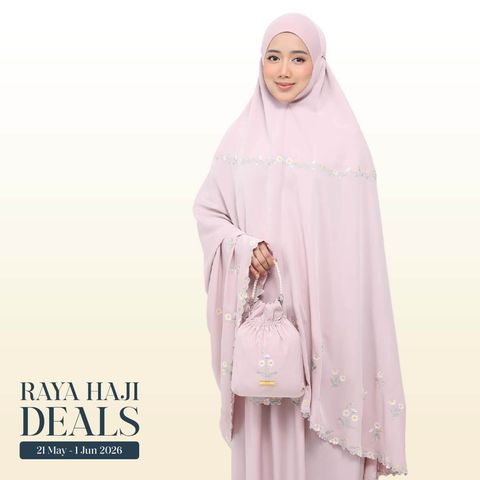 07_Telekung TCO Daisy Luxe Dusty Rose