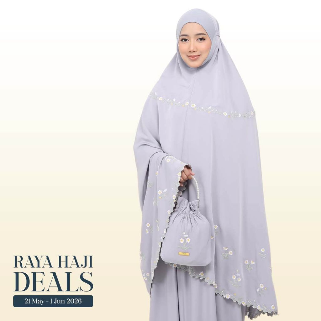 08_Telekung TCO Daisy Luxe Gray Lilac